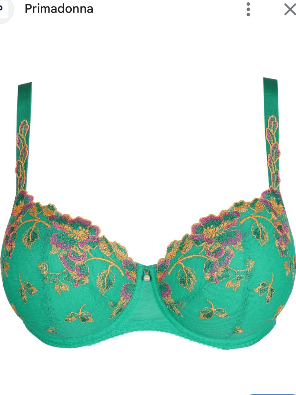 Prima Donna Lenca Full Cup Embroidered Bra 38E